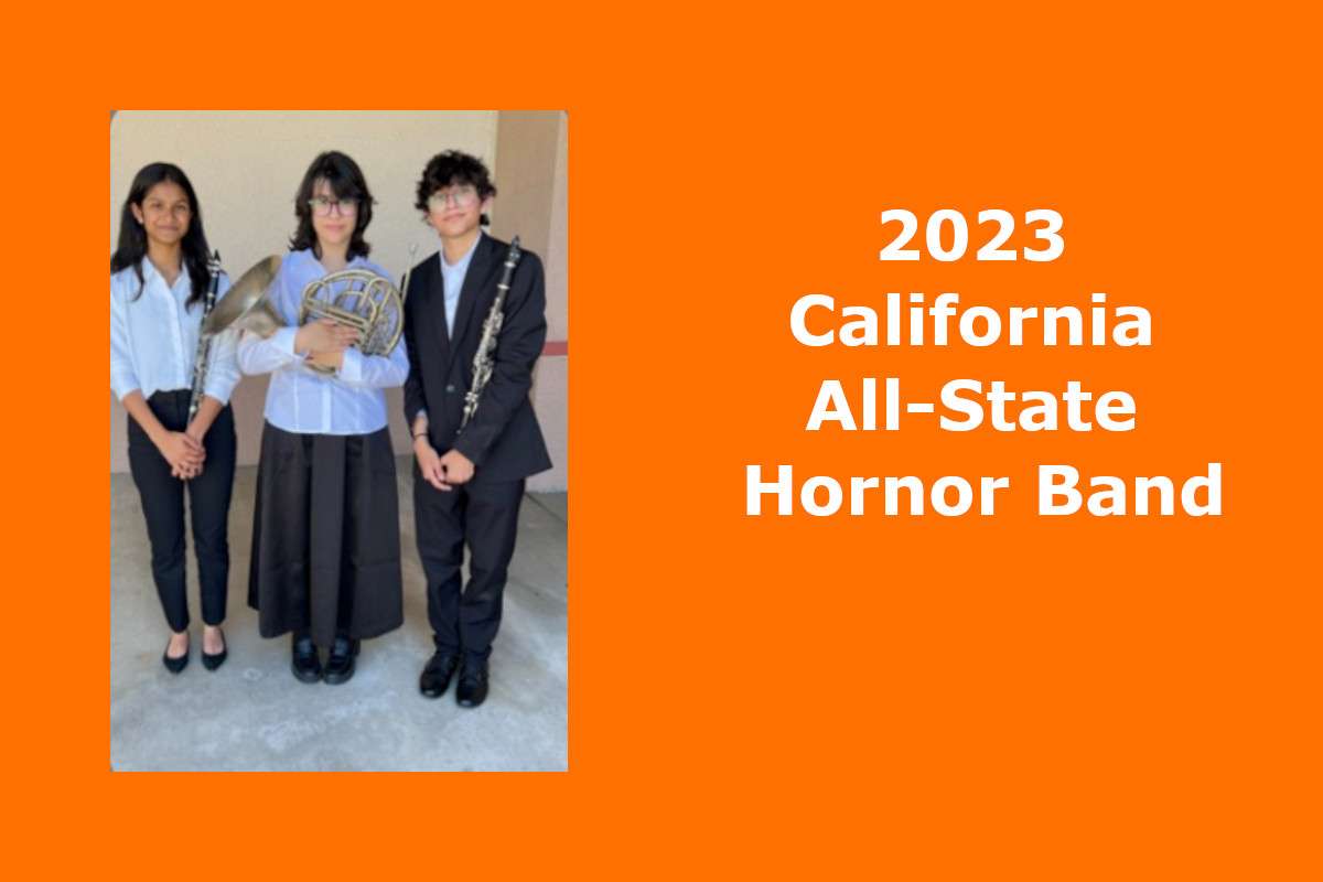 Band students selected to the California All-State Honor Band