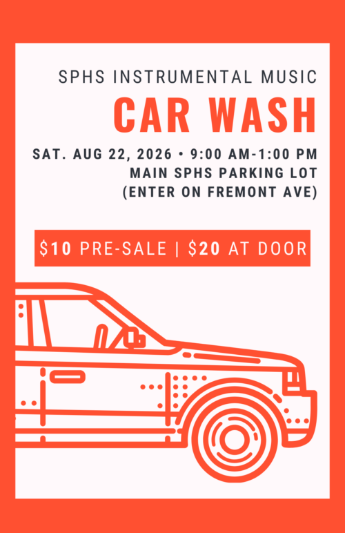 Red Illustrated Car Wash Flyer